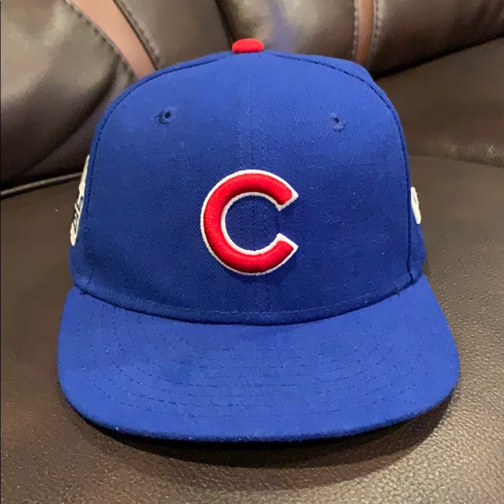 Cubs Boys 6 5/8 Fitted 2016 World Series Cap